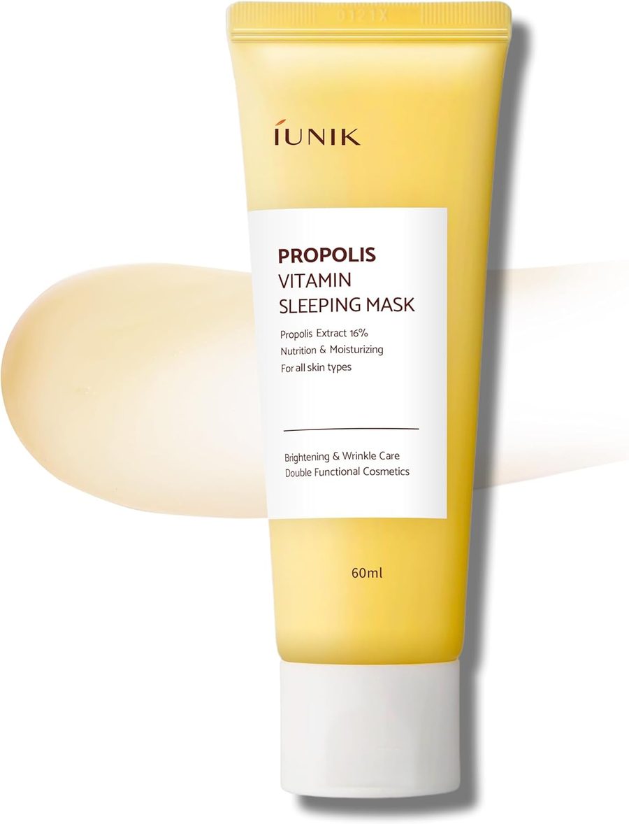 IUNIK Propolis Vitamin Glow Sleeping Mask Night ايونيك قناع النوم بالفيتامينات والبروبوليس