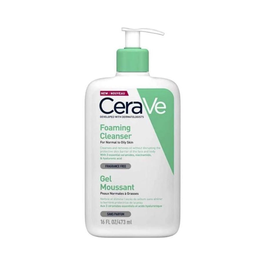 CeraVe Foaming Cleanser for Normal to Oily Skin-473ml سيرافي غسول فوم للوجه الاصدار الفرنسي