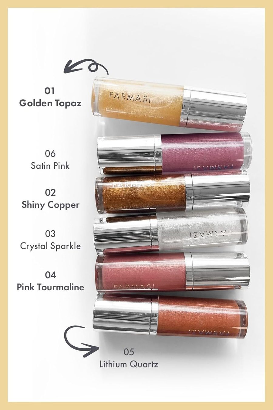 FARMASI Ultimate Shine Lip Gloss - 8ml | فارمسي غلوس للشفاه لمعان عالي - 8 مل