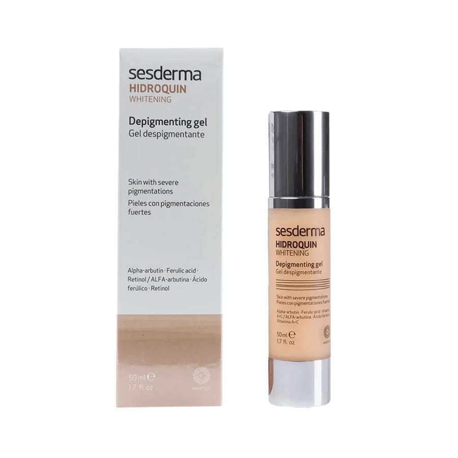Sesderma Hidroquin Whitening Gel 50ml, Skin Brightening & Spot Corrector جل سيسديرما هيدروكين لتفتيح البشرة 50 مل، لتفتيح البشرة وتصحيح البقع