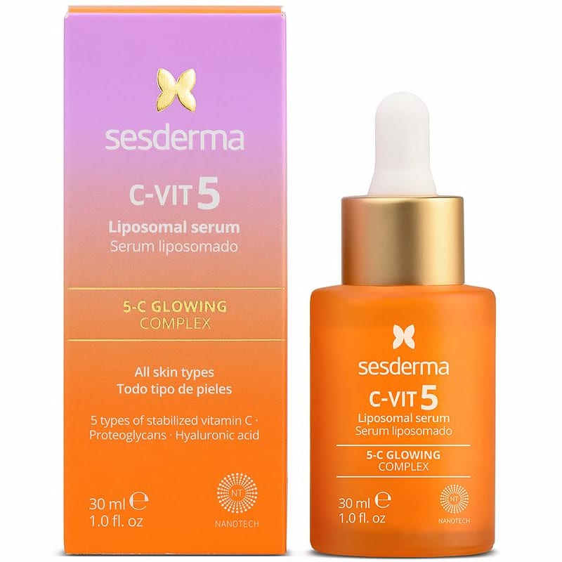 SESDERMA C-VIT 5 Liposomal Serum 5-C Glow Complex - 30ml سيسديرما سيروم سي-فيت 5 الليبوزومي، مركب 5-سي لإشراقة البشرة - 30 مل