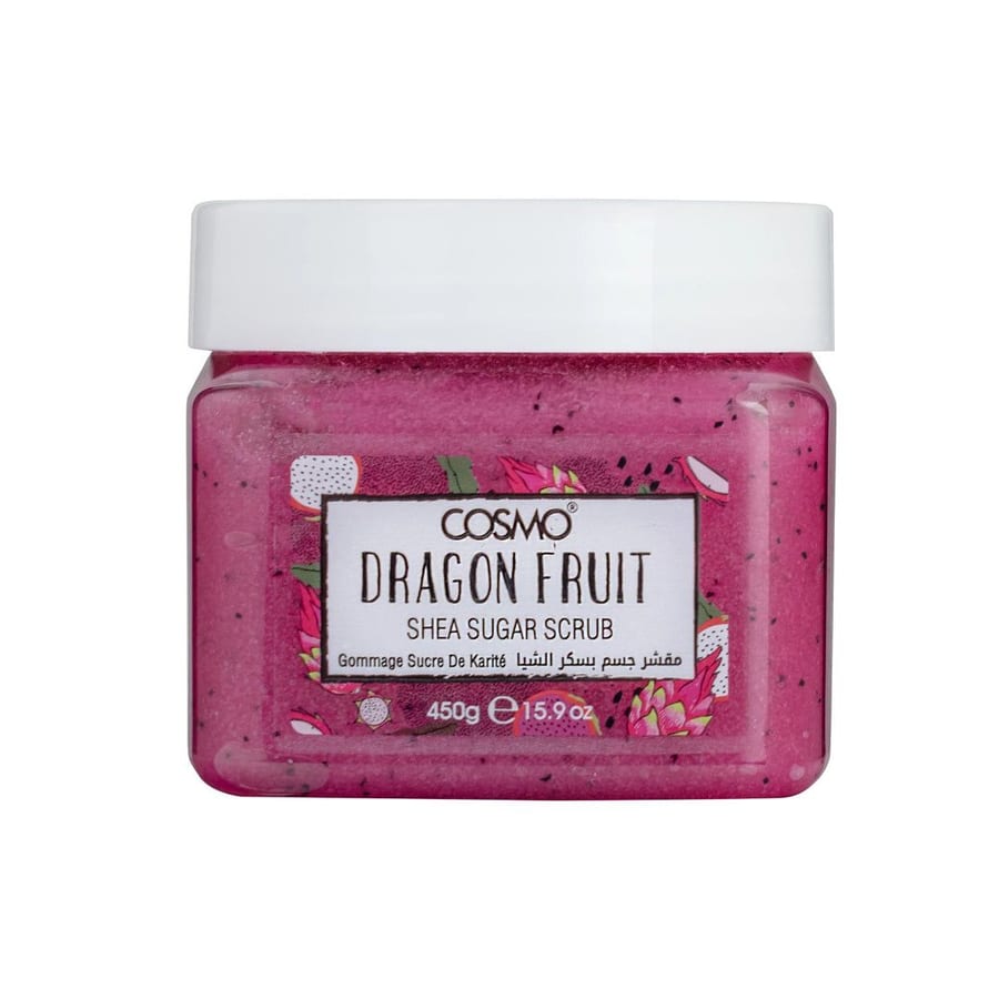 COSMO DRAGON FRUIT SHEA SUGAR SCRUB 450g كوزمو مقشر سكر الشيا للجسم