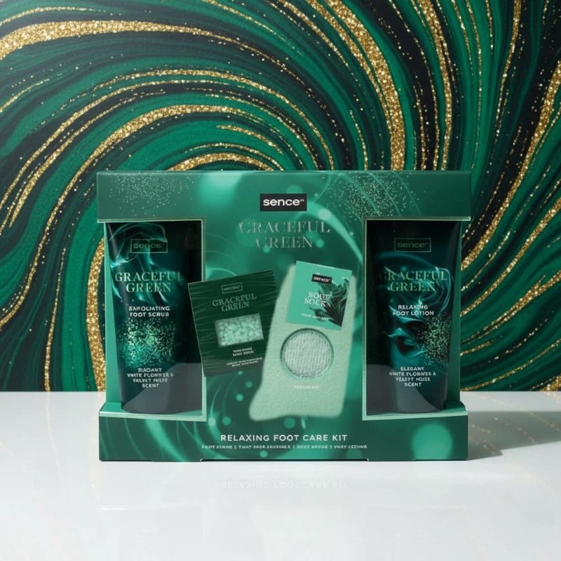 Sence Beauty Graceful Green Relaxing Foot Care Kit| سينس بيوتي مجموعة عناية بالقدمين