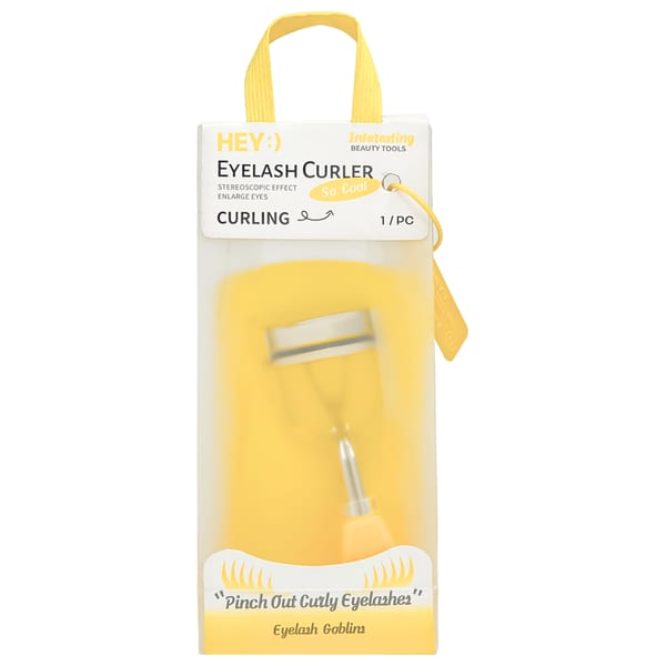 Curler Eyelash Yellow كابسة أداة تجعيد الرموش الصفراء