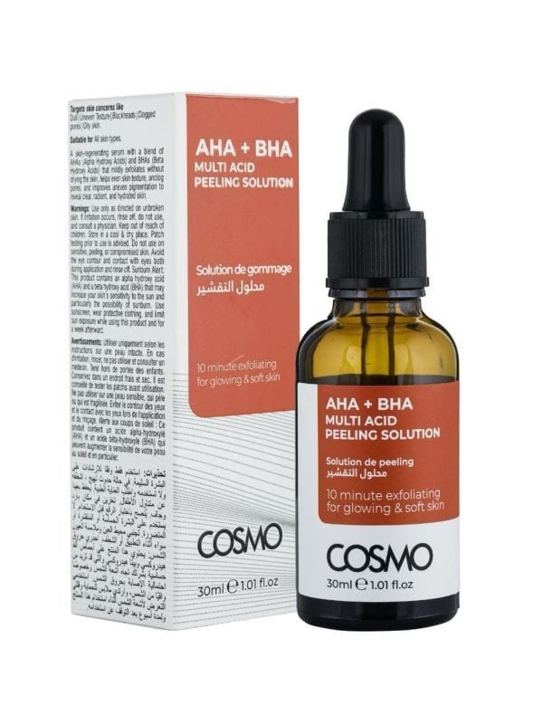 COSMO AHA+BHA Multi Acid Peeling Solution 30ml كوزمو سيروم مقشر للبشرة