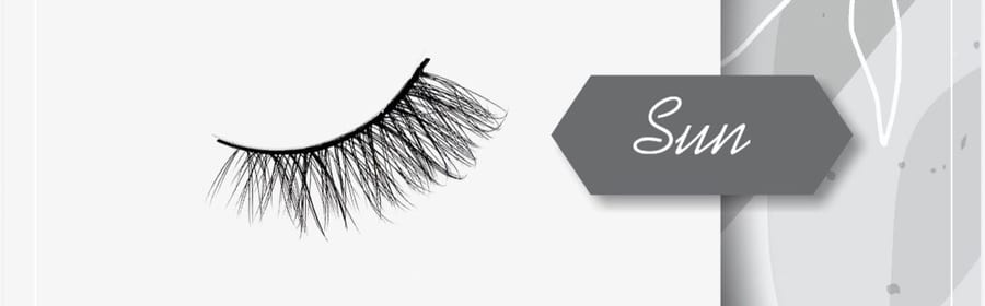 رموش لاصقة تيد ted lashes SUN