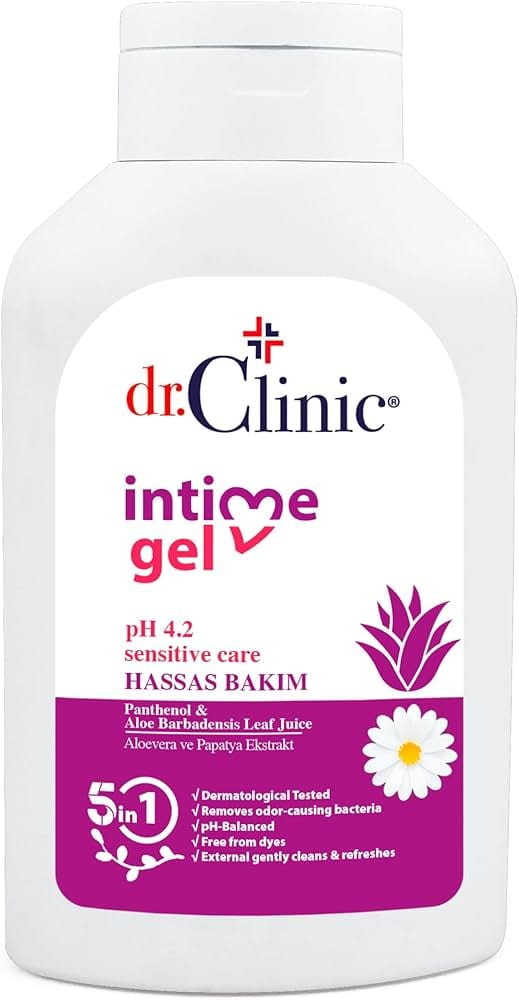Dr.Clinic Intim Gel, 300ml, Purple, with Panthenol and Aloe Vera Extract غسول جل دكتور كلينيك إنتيم، 300 مل، بنفسجي، مع البانثينول ومستخلص الصبار