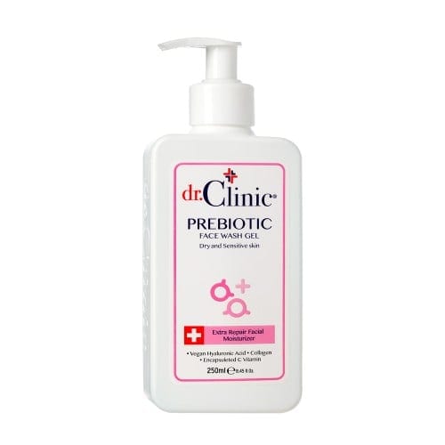 Dr.clinic prebiotic face wash gel 250ml دكتور كلينيك غسول جل للبشرة الحساسة