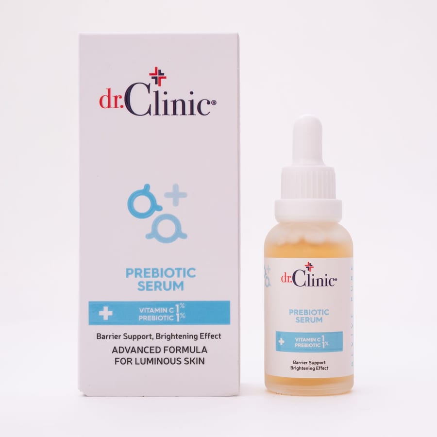 DR.CLINIC PREBIOTIC SERUM + VITAMIN C 30ml دكتور كلينك سيروم لتفتيح لون البشرة