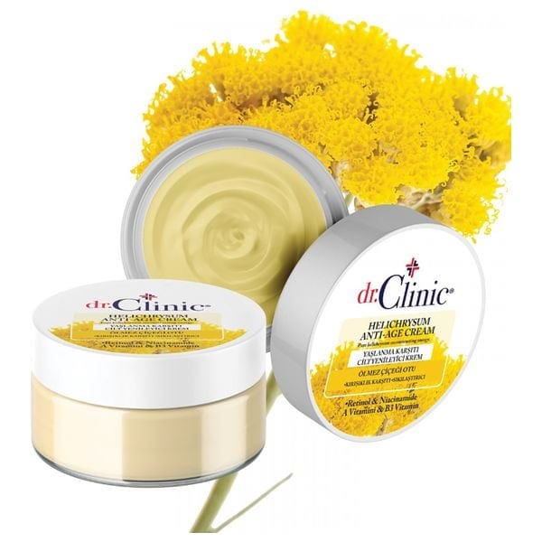 Dr.Clinic Anti-Aging Cream 50ML with Miracle Helichrysum Plant دكتور كلينك كريم مضاد للتجاعيد