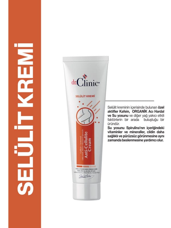 كريم دكتور كلينيك لعلاج السيلوليت 150 مل Dr.Clinic ANTI-CELLULITE CREAM 150 ml