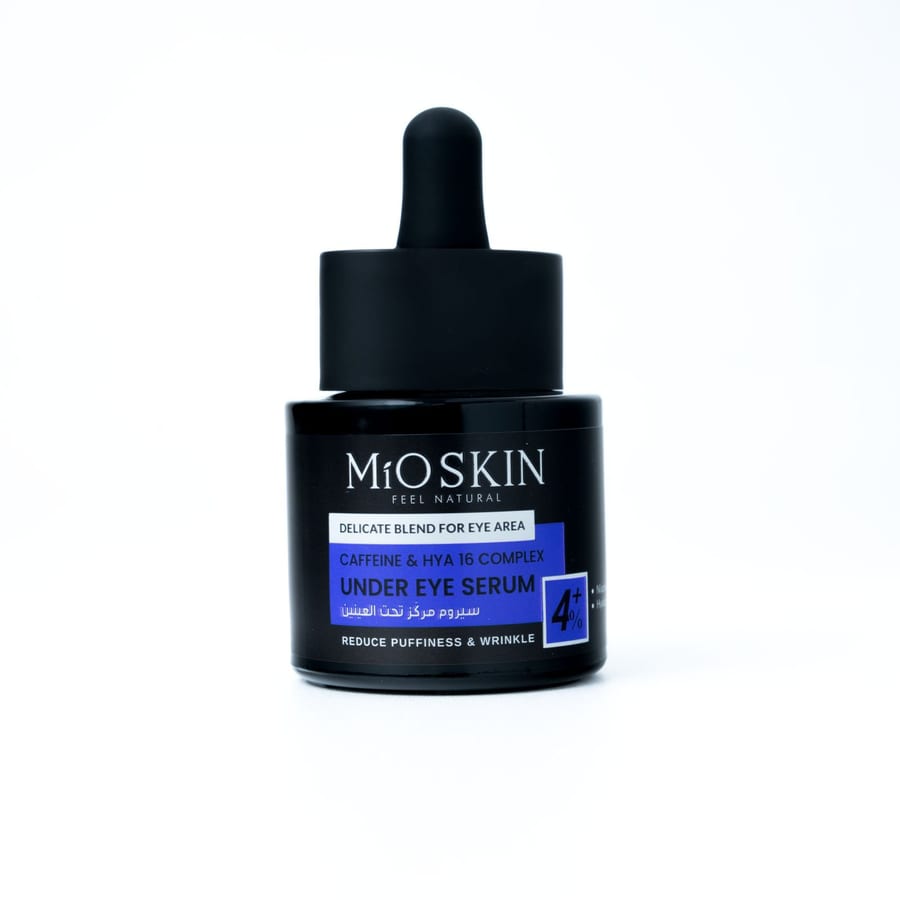 MIO SKIN DELICATE BLEND CAFFEINEN & HYA 16 COMPLEX UNDER EYE SERUM مايو سكن سيروم مركز لعلاج تحت العين