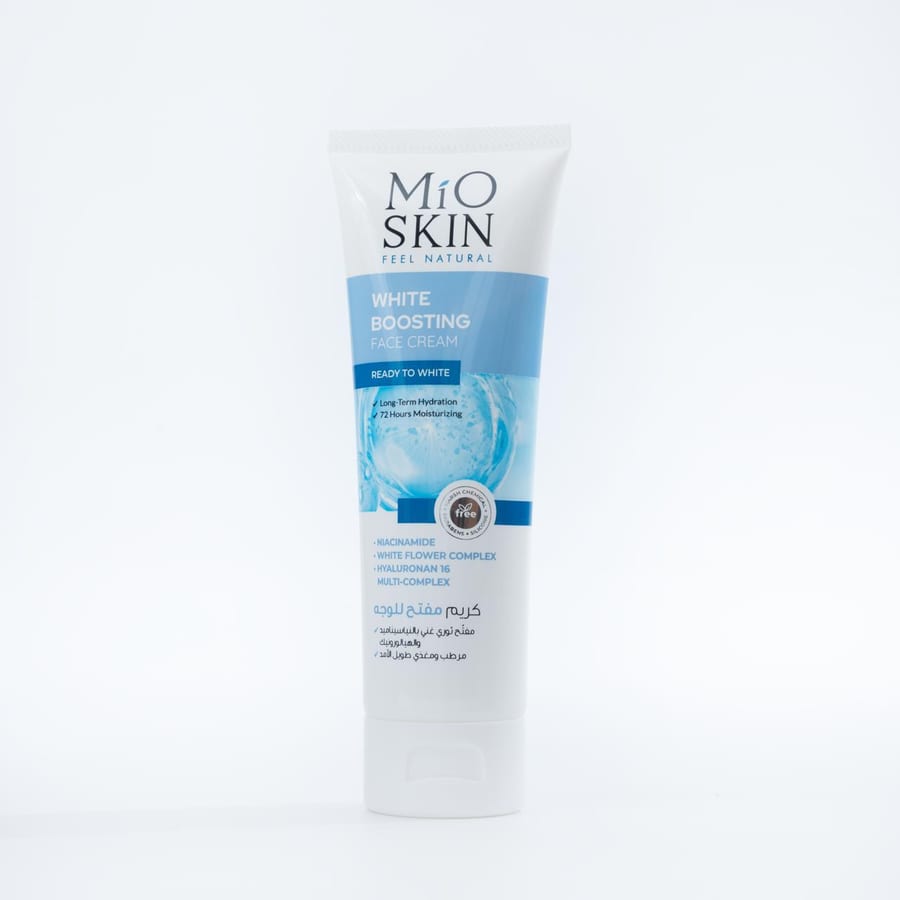 MIO SKIN WHITE BOOSTING FACE CREAM كريم مفتح للبشرة من مايو سكن