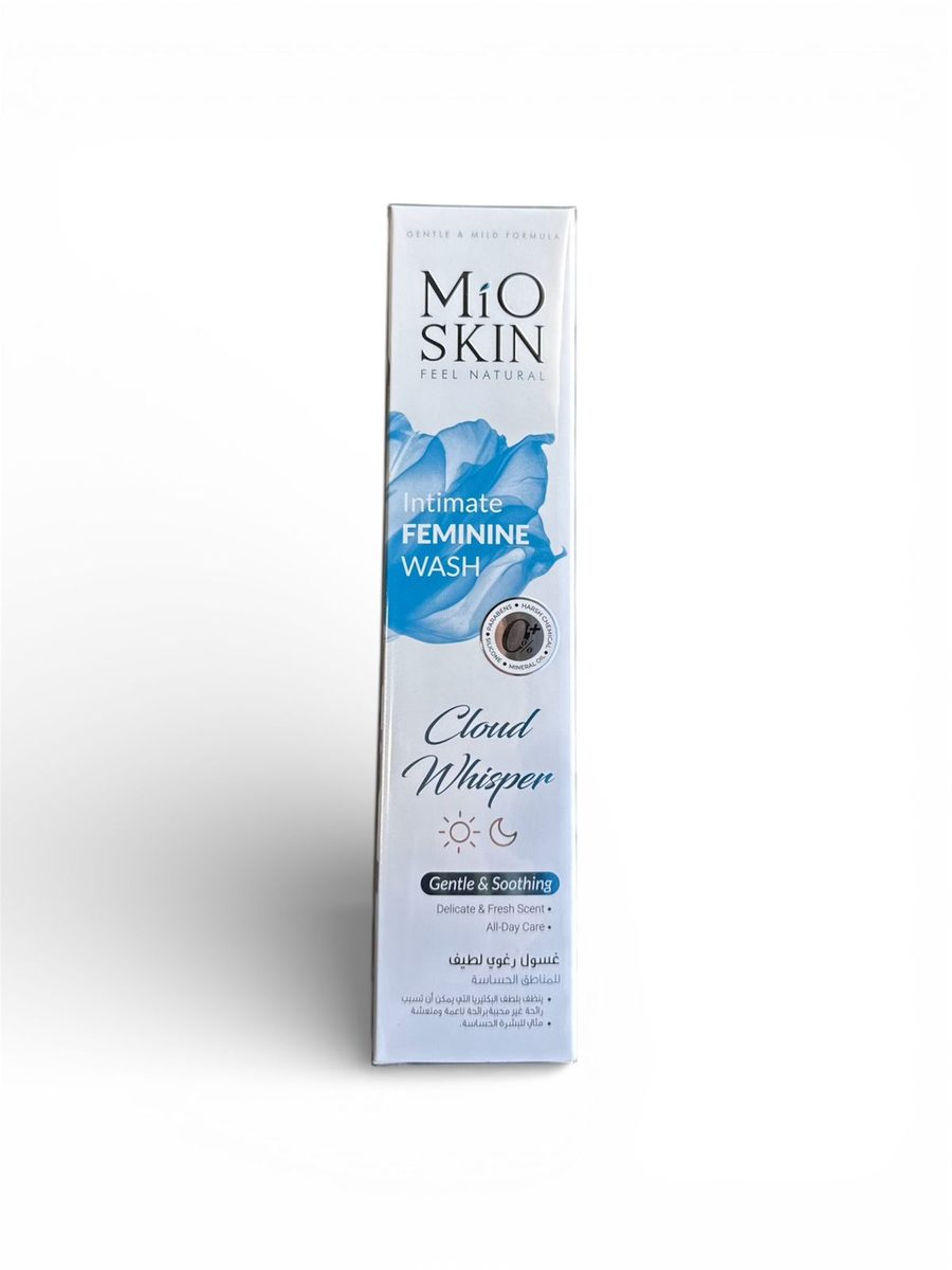 mio skin intimate feminine wash cloud whispen مايو سكن غسول رغوي جل لمناطق الحساسة