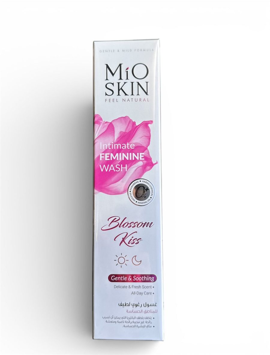 mio skin intimate feminine wash blossom kiss مايو سكن غسول رغوي جل لمناطق الحساسة