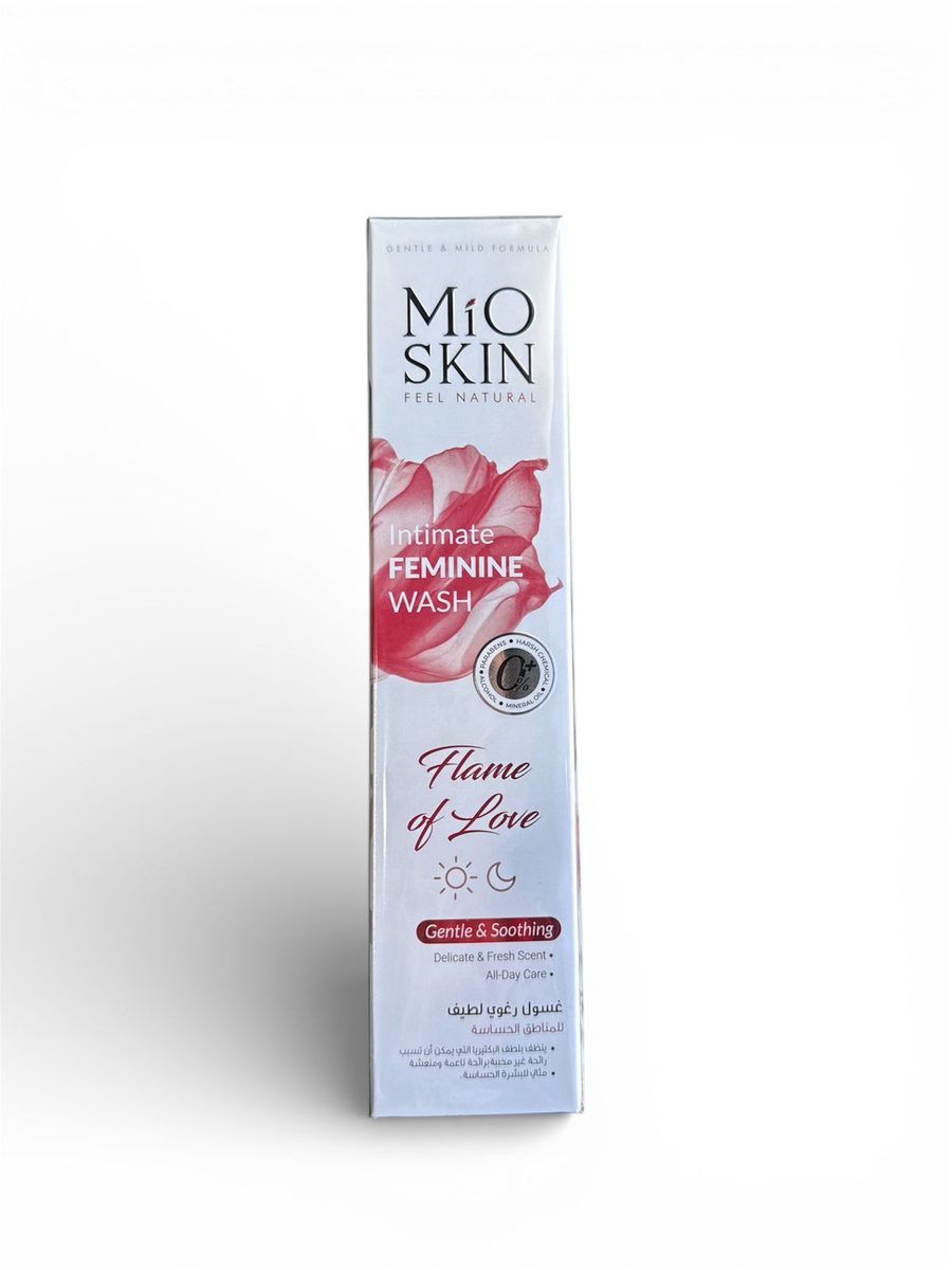 mio skin intimate feminine wash flame of love مايو سكن غسول رغوي جل لمناطق الحساسة