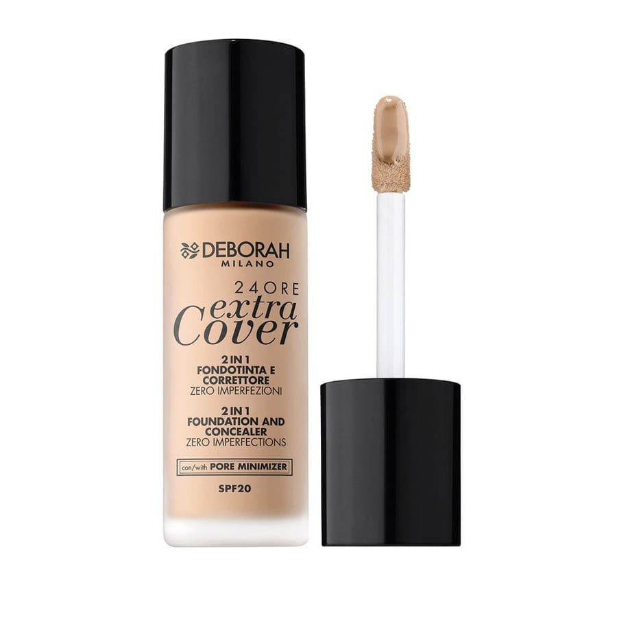 Deborah Milano 24ore Extra Cover Foundation 30 ml كريم أساس ديبورا ميلانو 24ore بتغطية إضافية، 30 مل