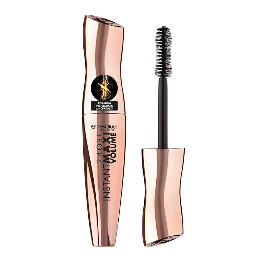 ديبورا ماسكارا تمنح رموشك كثافة فائقة فورية تدوم 24 ساعة مع السيراميدات Deborah MASCARA 24ORE INSTANT MAXI VOLUME WITH CERAMIDES