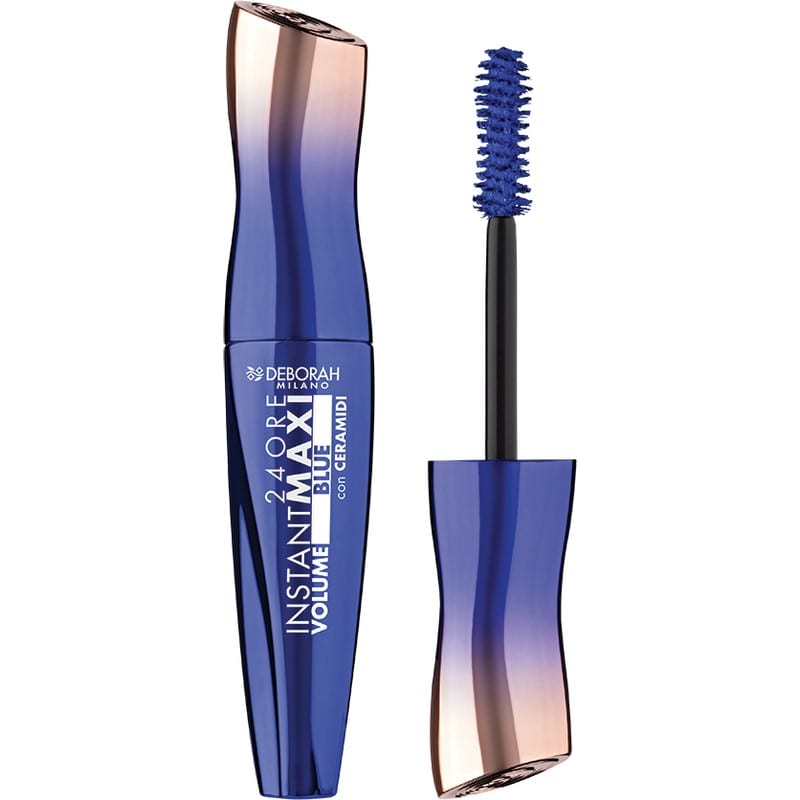 DEBORAH MASCARA 24H INSTANT MAXI VOLUME ELECTRIC BLUE ماسكارا ديبورا، تدوم 24 ساعة، تمنح كثافة فائقة، لون أزرق