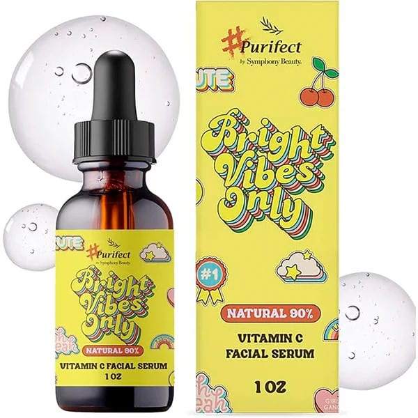 Purifect Bright Vibes Only Vitamin C Facial Serum 30ML بيوريفكت سيروم الوجه لتفتيح البشرة ومنحها مظهرًا شابًا، 30 مل