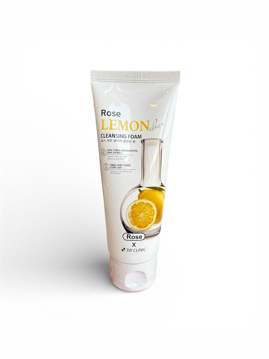 3W CLINIC ROSE LEMON CLEANSINIG FOAM غسول رغوي للوجه باللميون 150 مل