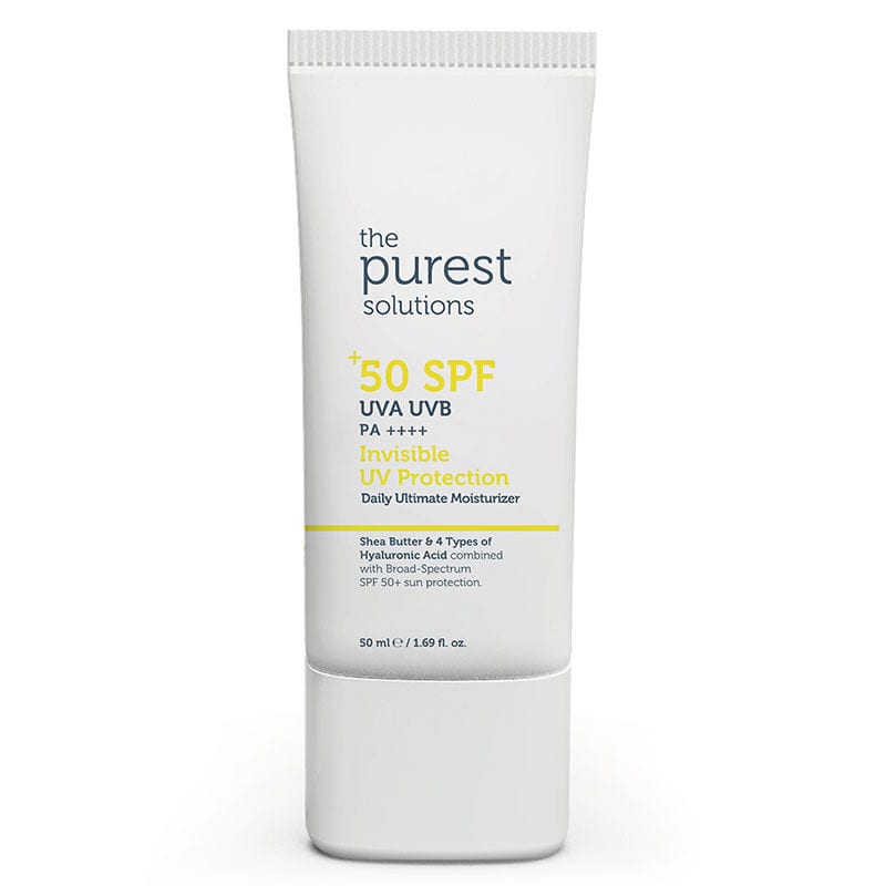 The Purest Solutions Spf50+ Invisible UV Protectin Cream 50 ml كريم الحماية من الأشعة فوق البنفسجية غير المرئي من ذا بيوريست سوليوشنز بعامل حماية من الشمس 50+، 50 مل