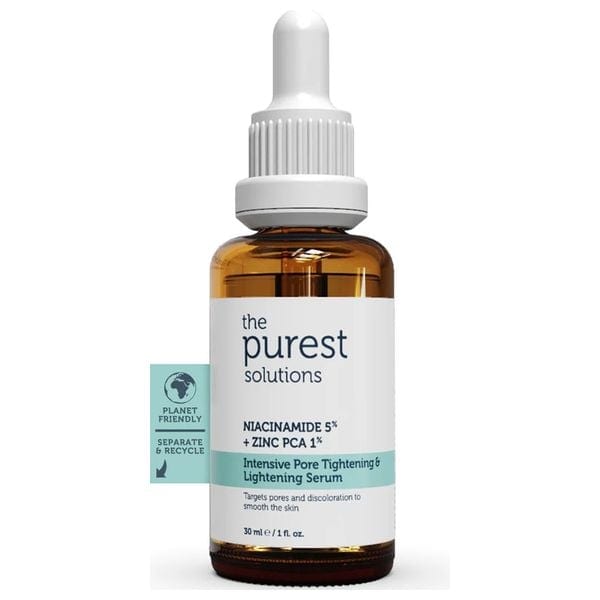 سيروم ذا بيورست سوليوشنز لشد وتفتيح المسام المكثف: نياسيناميد 5% + زنك 1% - 30 مل | The Purest Solutions Intensive Pore Tightening & Brightening Serum: Niacinamide 5% + Zinc 1% - 30ml