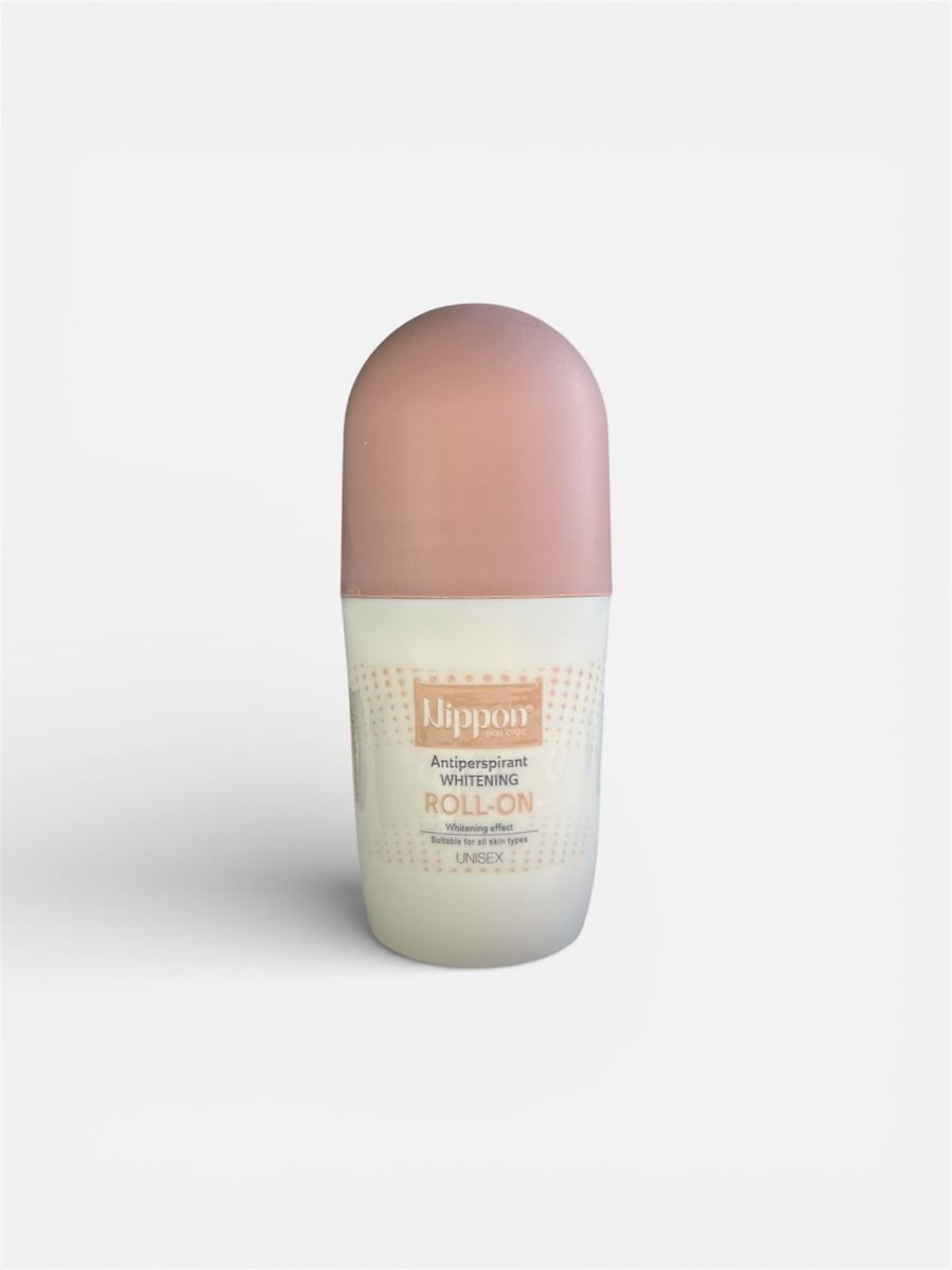 nippon antiperspirant whitening roll-on unisex نيبون رول معالج للتعرق ومفتح نود 70 مل