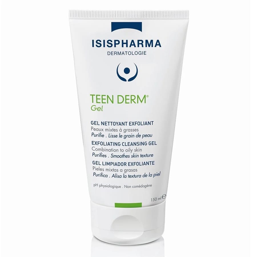 ISIS PHARMA Teen Derm Exfoliating Gel - 150ml ايزيس فارما جل مقشر للبشرة المعرضة لحب الشباب - 15 مل