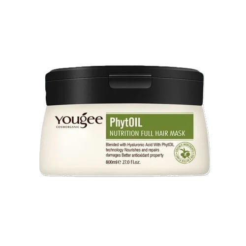 يوجي ماسك قناع الشعر الكامل المغذي بزيت بذور العنب 800 مل Yougee PhytOIL Nutrition Full Hair Mask 800 ml.
