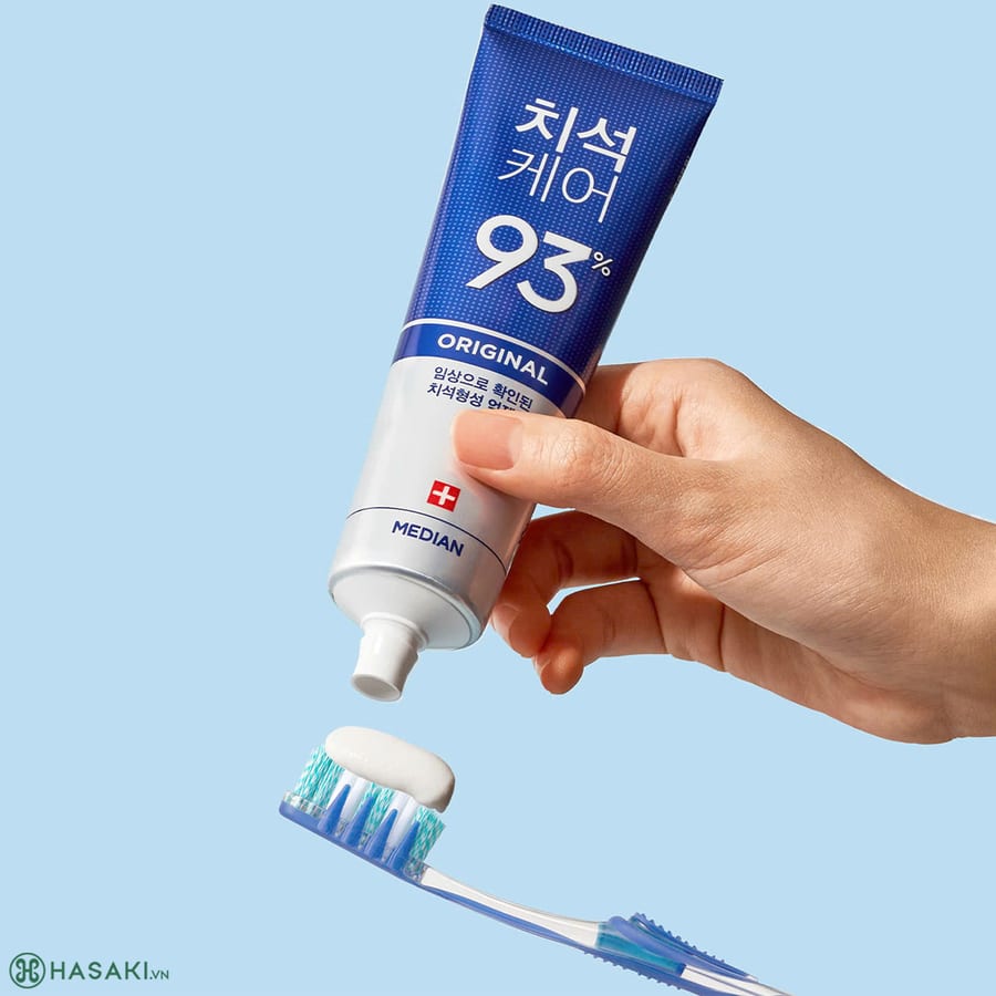 Median Tartar Toothpaste 93% معجون أسنان ميديان دينتال آي كيو الأصلي الأزرق 120 غرام