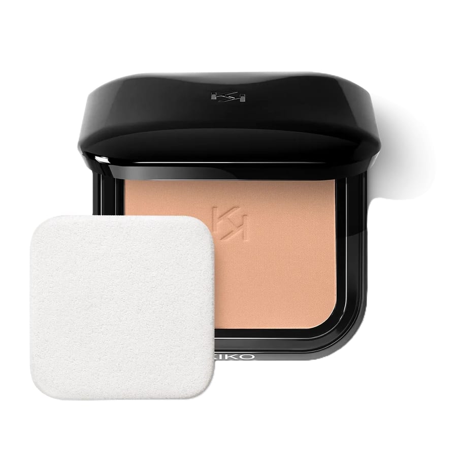 kiko melano full coverage blurring powder foundation كيكو ميلانو كريم اساس بودرة بتغطية كاملة وتغطية مثالية
