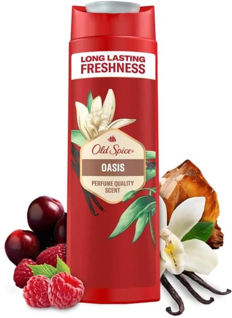 جل استحمام وشامبو أولد سبايس 2 في 1 أواسيس 400 مل للرجال Old Spice Oasis Shower Gel + Shampoo 3in1 400ml