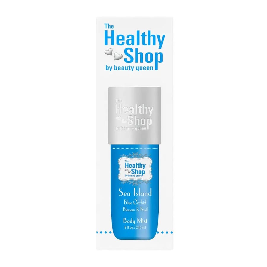 The Healthy Shop Sea Island Body Mist – Blue Orchid Blossom & Basil سبلاش الجسم (جزيرة البحر) بالزنبق الأزرق والريحان 240 مل - هيلثي شوب