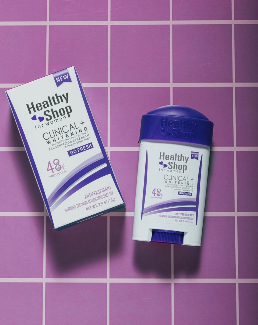 مزيل العرق الطبي من هيلثي شوب Healthy Shop for women CLINCAL+WHITENING 48H GO FRESH75G
