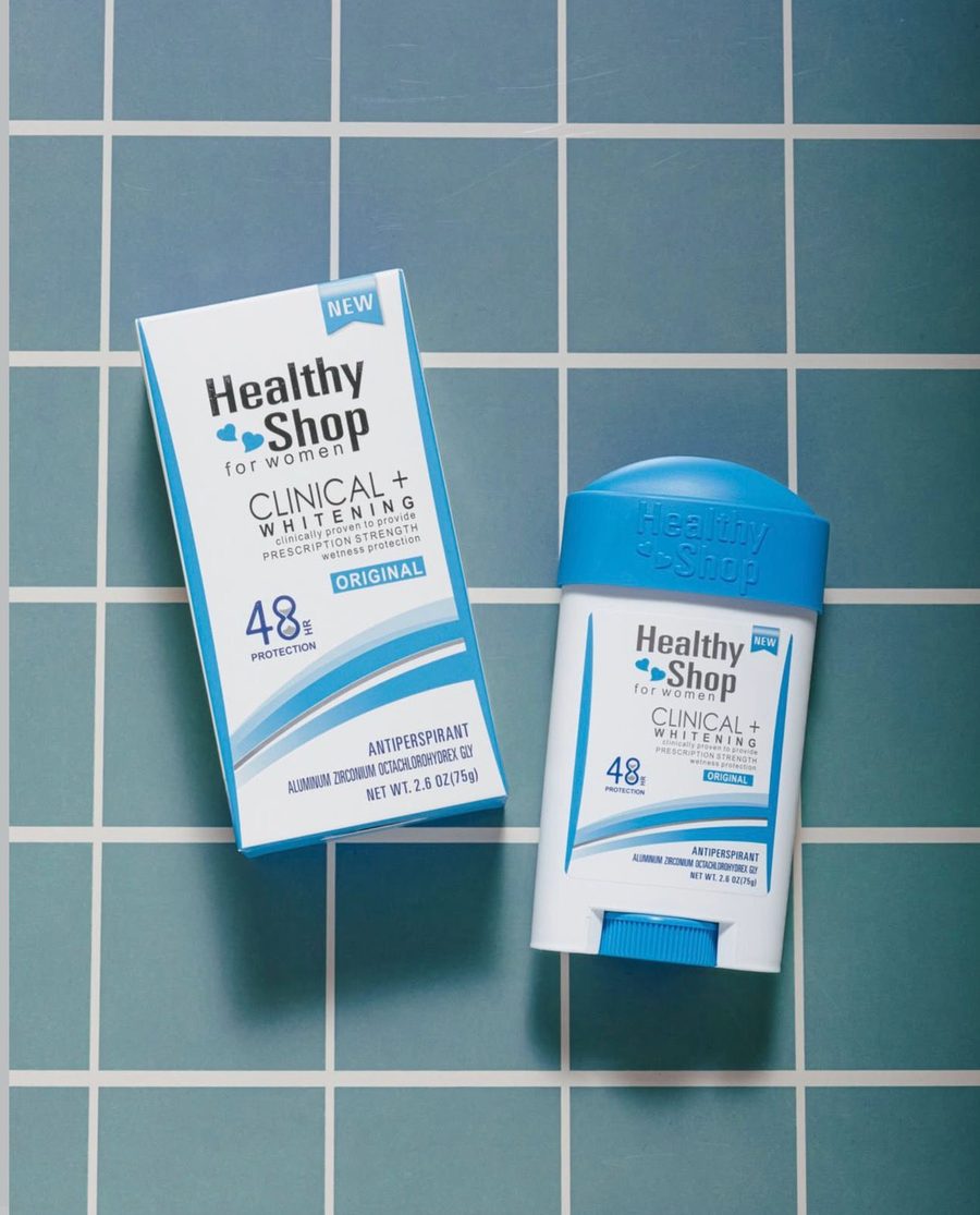 مزيل العرق الطبي من هيلثي شوب Healthy Shop for women CLINCAL+WHITENING 48H ORIGINAL 75G
