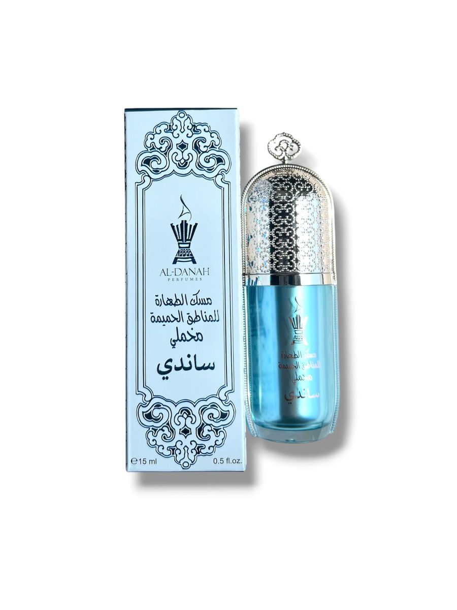 AL-DANAH Musc al Tahara de Gazelle Intime الدانة مسك الطهارة خام للمناطق الحميمة مخملي ساندي 15 مل