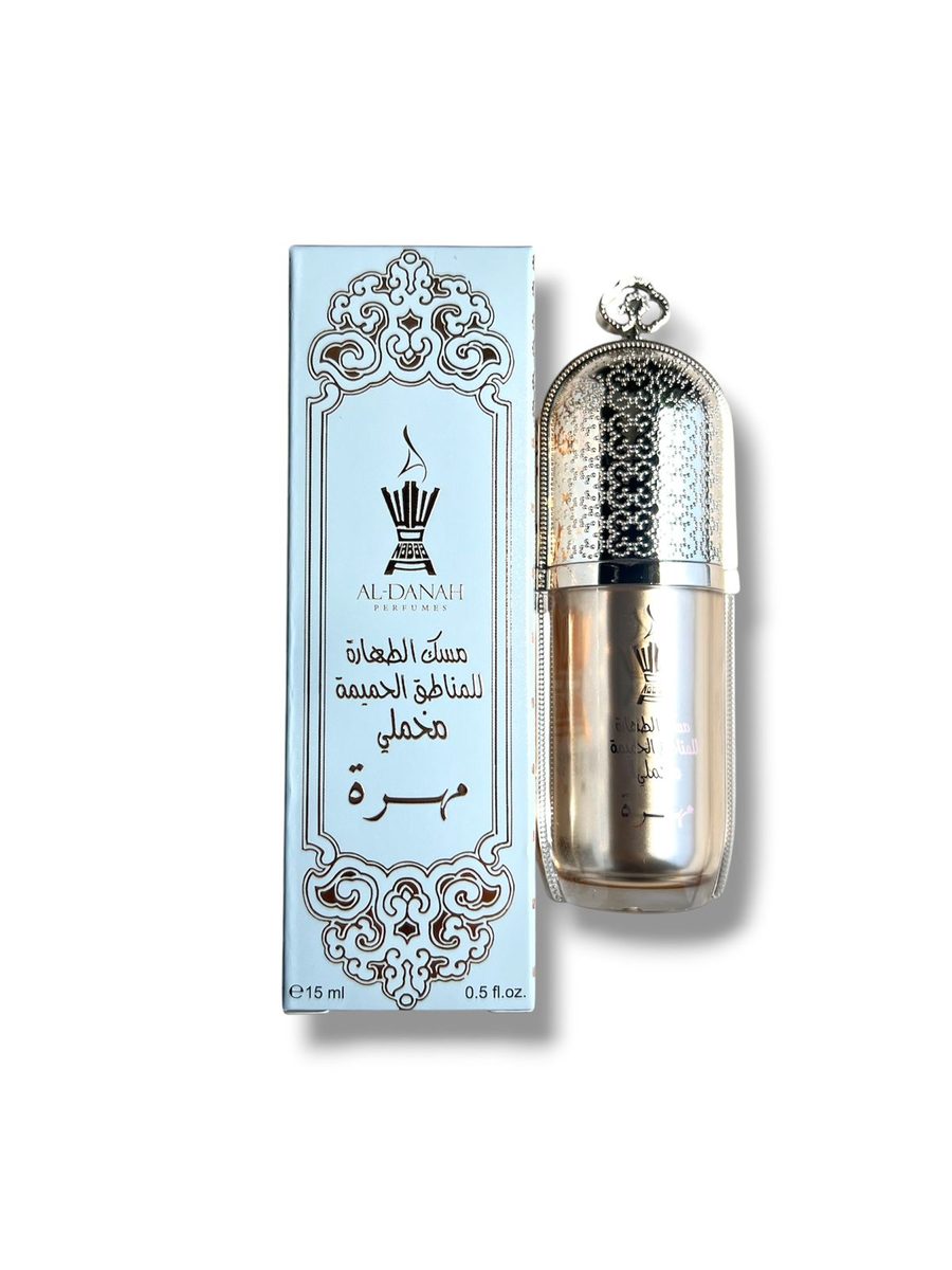 AL-DANAH Musc al Tahara de Gazelle Intime الدانة مسك الطهارة خام للمناطق الحميمة مخملي مهرة15 مل
