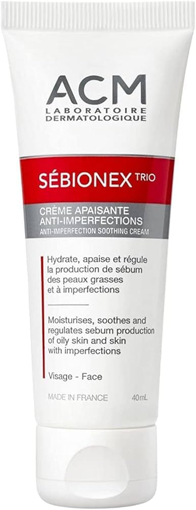 Sebionex Trio Anti-imperfection Corrective Face Cream 40ML by Sebionex اي سي ام كريم سيبيونكس الثلاثي المضاد للعيوب والمصحح للوجه 40 مل من سيبيونكس