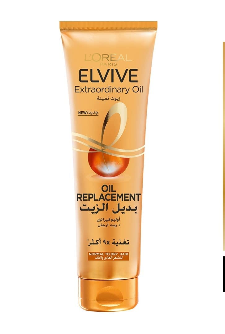 L’Oréal Paris Elvive Extraordinary Oil Replacement, 300Ml لوريال باريس إلفيف إكسترا أورديناري أويل ريبليسمنت، 300 مل اصدار عربي