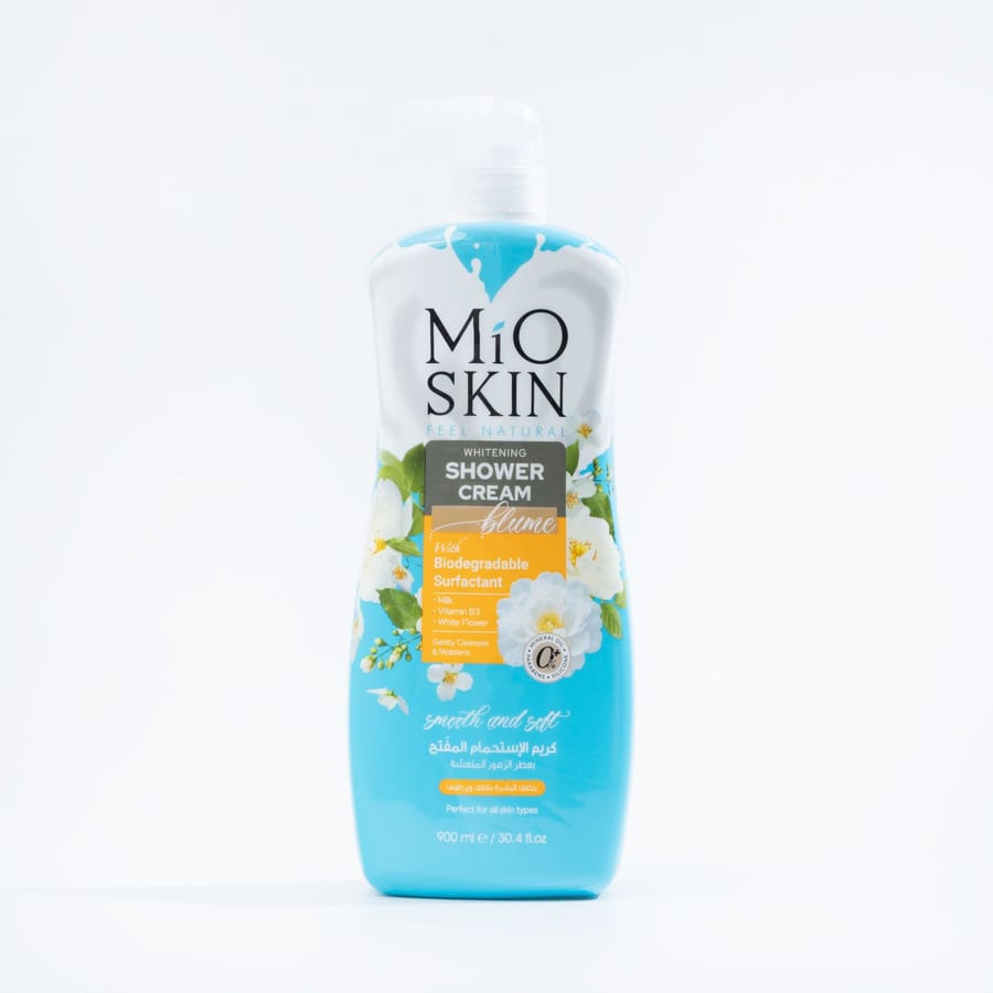 MIO SKIN WHITENING SHOWER CREAM WHITE FLOWER 900ml كريم استحمام من مايو سكن