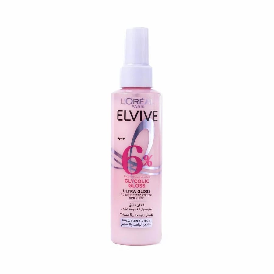 لوريال بخاخ يترك على الشعر جليكوليك جلوس ايلفيف من لوريال - 150مل L'OREAL PARIS ELSEVE Glyco Gloss Acidifier 150ml