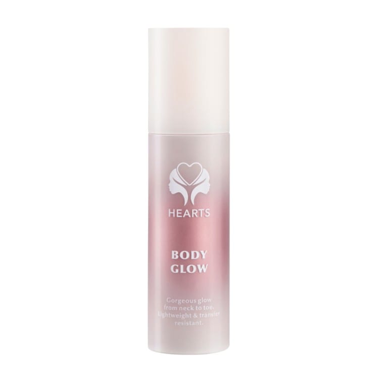 HEARTS BODY GLOW 120ml هارتس اضاءة لامعة تمنح توهج للبشرة والجسم