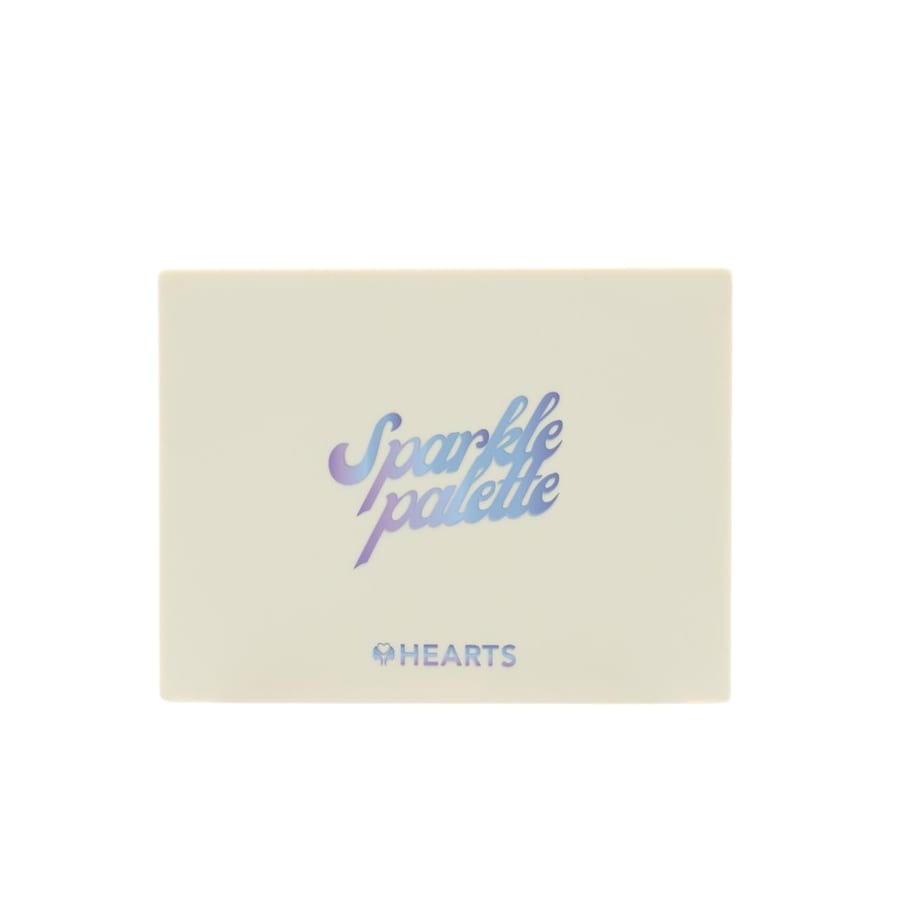 HEARTS Sparkle Glitter Eyeshadow Palette 12 Colors هارتس لوحة ظلال العيون اللامعة والمتألقة، 12 لونًا