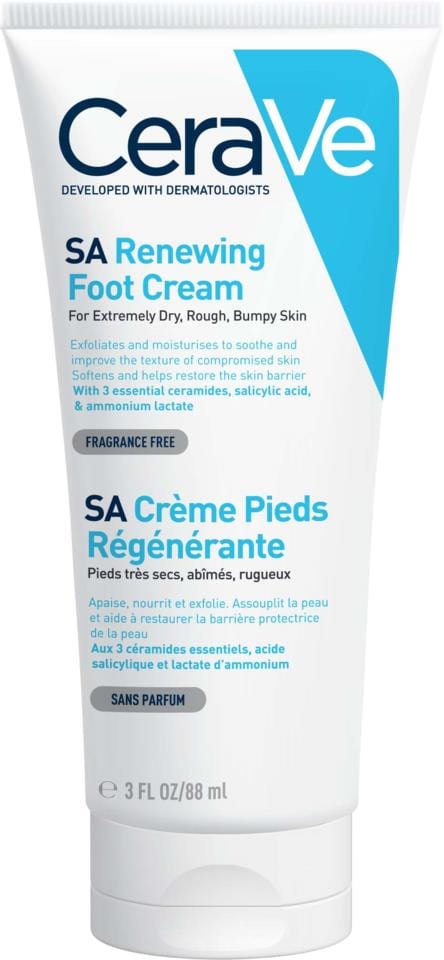 CeraVe SA Renewing Foot Cream 88 ml سيرافي كريم تجديد القدمين من إس إيه 88 مل