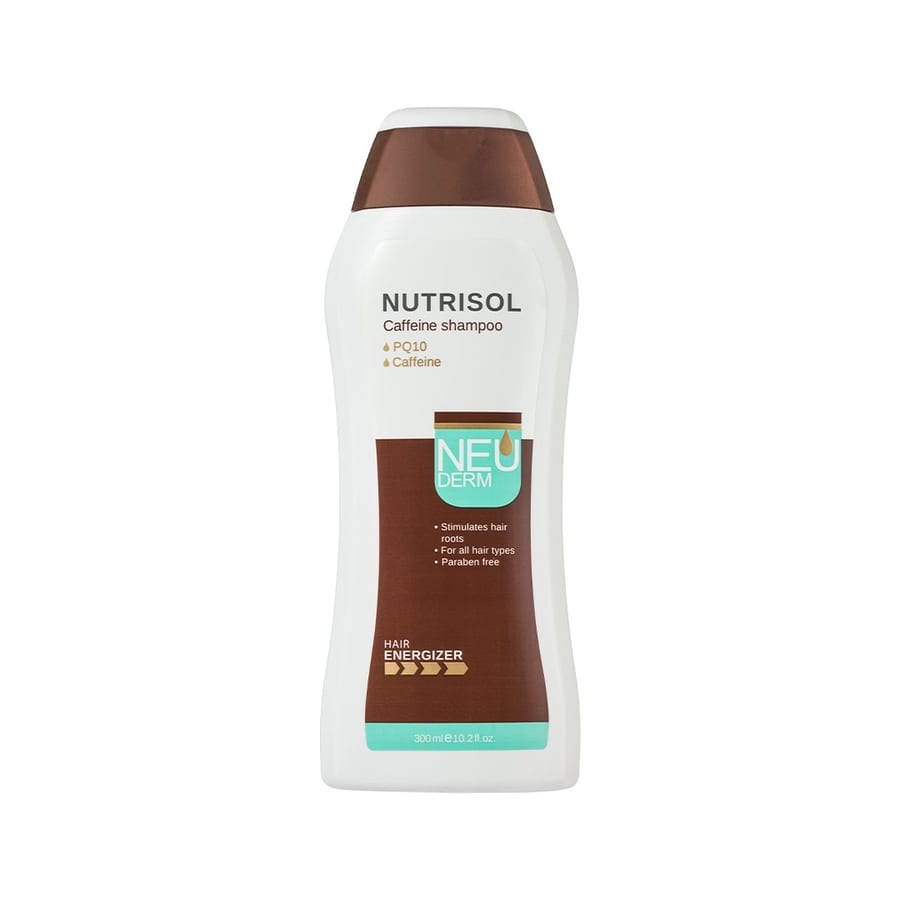 Neuderm Nutrisol Coffeine Shampoo 300ml نيوديرم نيوتريسول شامبو الكافيين
