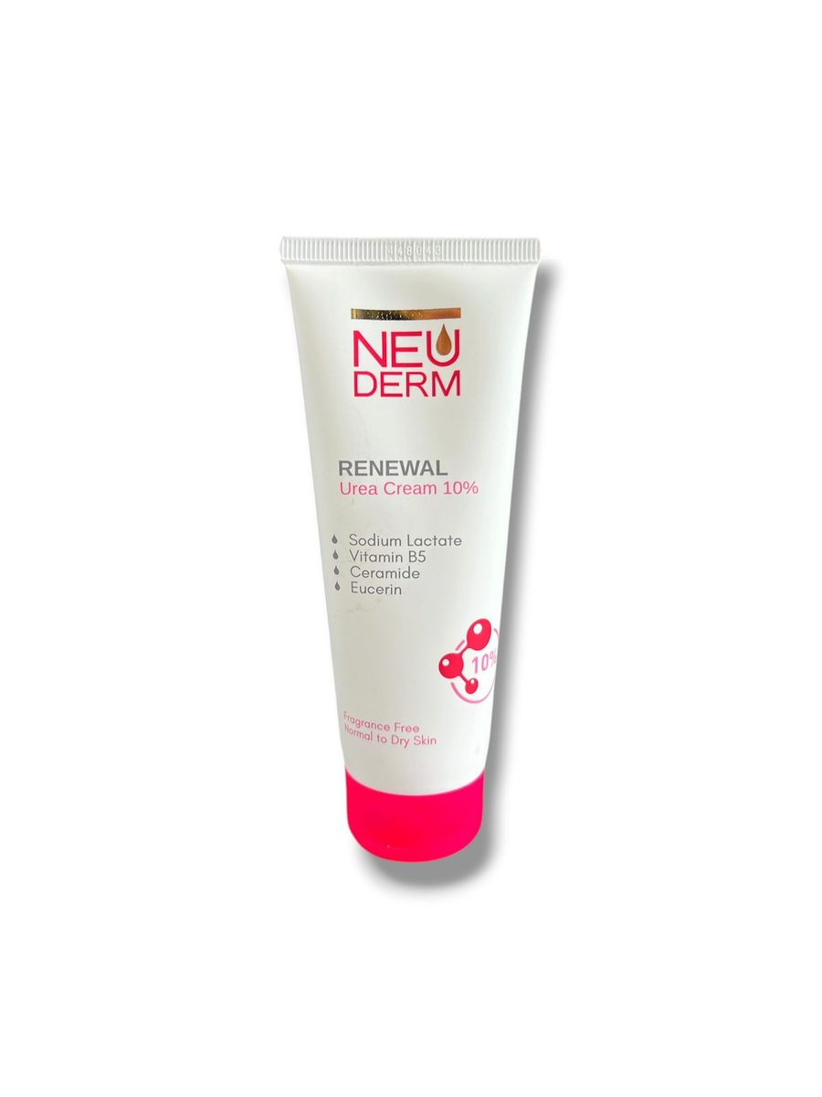 neuderm renewal urea cream 10% نيوديرم كريم مرطب ومجدد للبشرة غني باليوريا 10% 75 ml