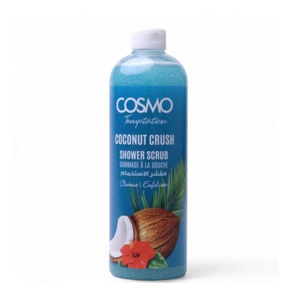 COSMO Temptation Shower Scrub 1000ml – Coconut Crush كوزمو جل استحمام مقشر برائحة جوز الهند