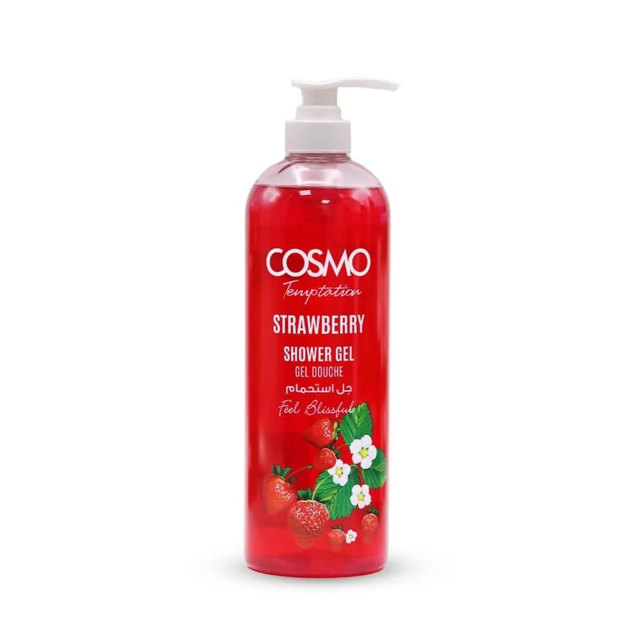 جل استحمام كوزمو تمبتيشن بالفراولة - 1000 مل Cosmo Temptation Strawberry Shower Gel - 1000 ml