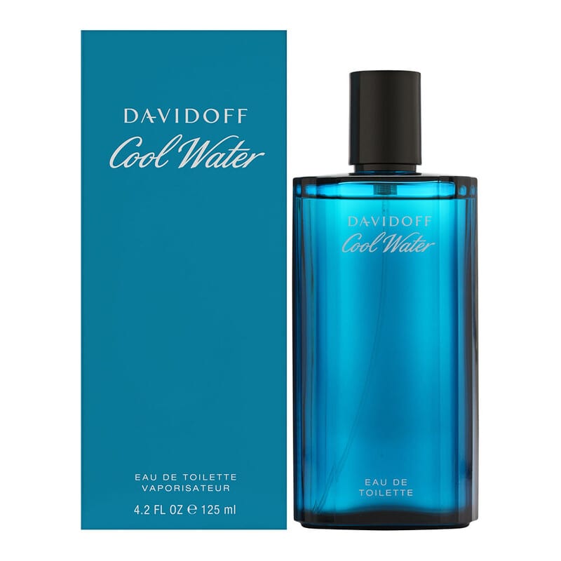 Davidoff Men's Cool Water EDT Spray 125ML دافيدوف عطر كول ووتر للرجال، بخاخ ماء تواليت، 4.2 أونصة
